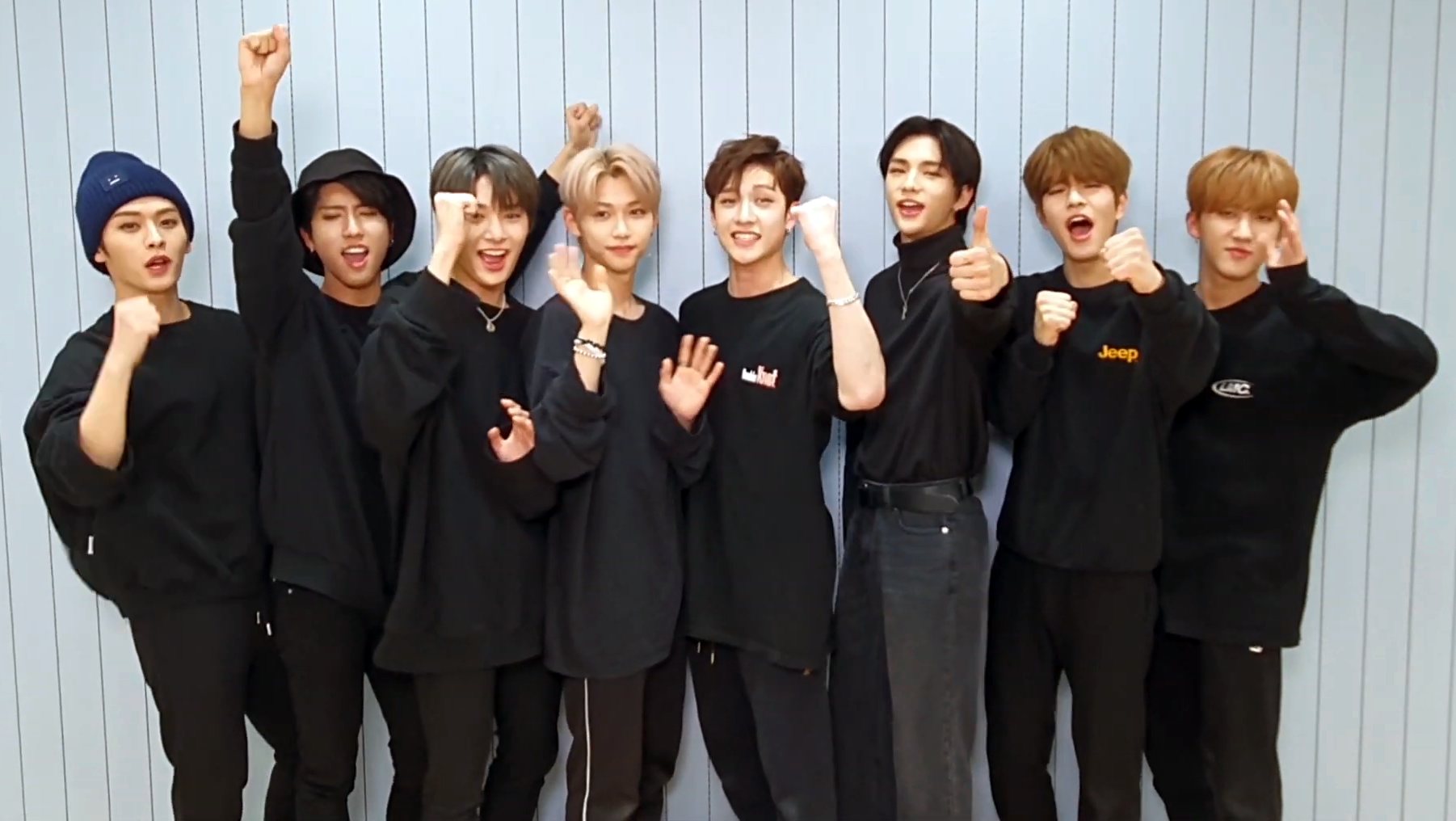 JYP 오디션 안내 영상 속 스트레이 키즈 멤버