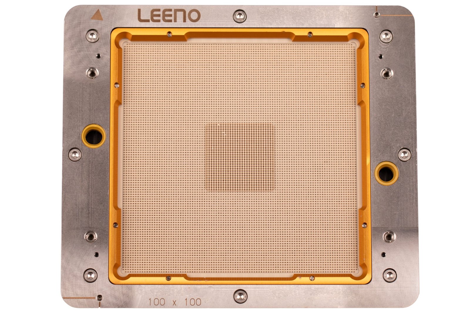 리노공업 Large Device Test Socket 9797BG-1.0 — 100×100mm 대형 패키지용 소켓