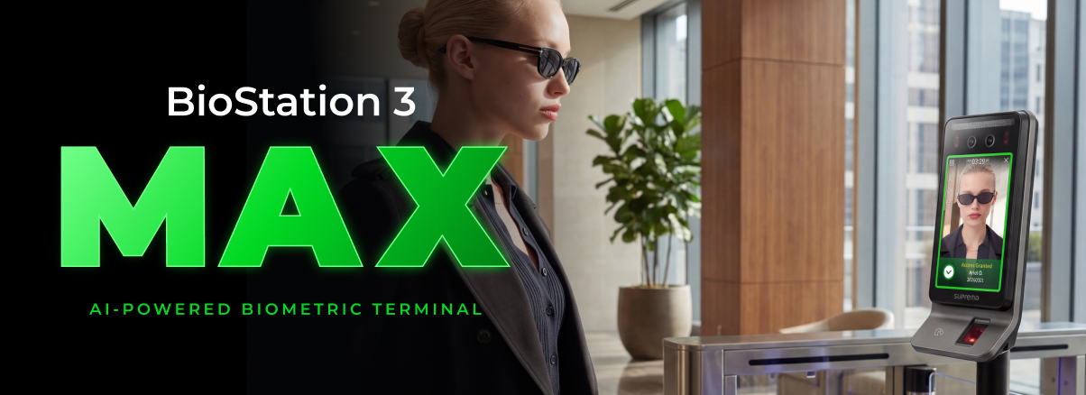 BioStation 3 Max 얼굴인식 출입통제 단말 홍보 이미지