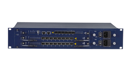 유비쿼스 OLT U9016B-EPON 섀시 전면