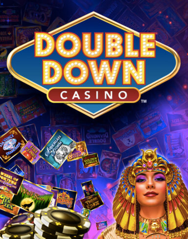 DoubleDown Casino 대표 이미지 — 로고와 IGT 슬롯 타이틀 썸네일
