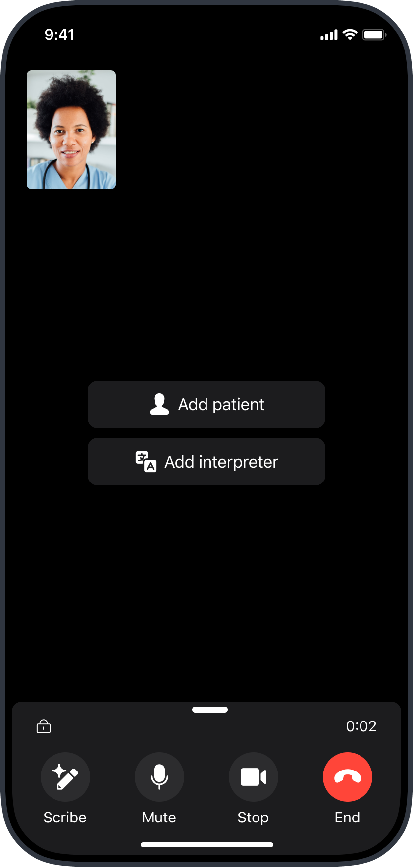 Dialer 영상통화 화면