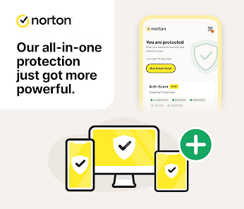 Norton 360 모바일 앱 대시보드