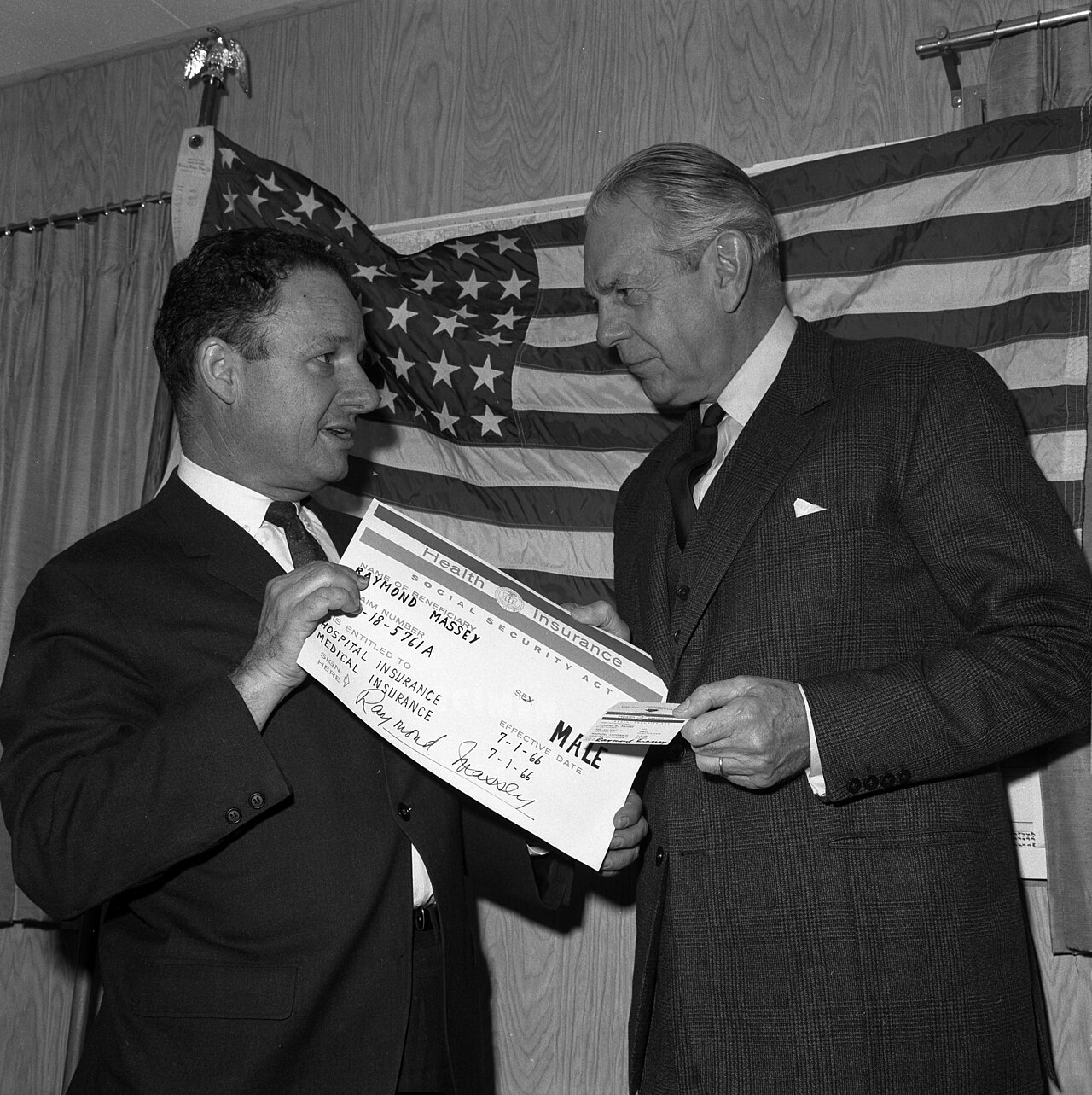 First Medicare card issued, 1966