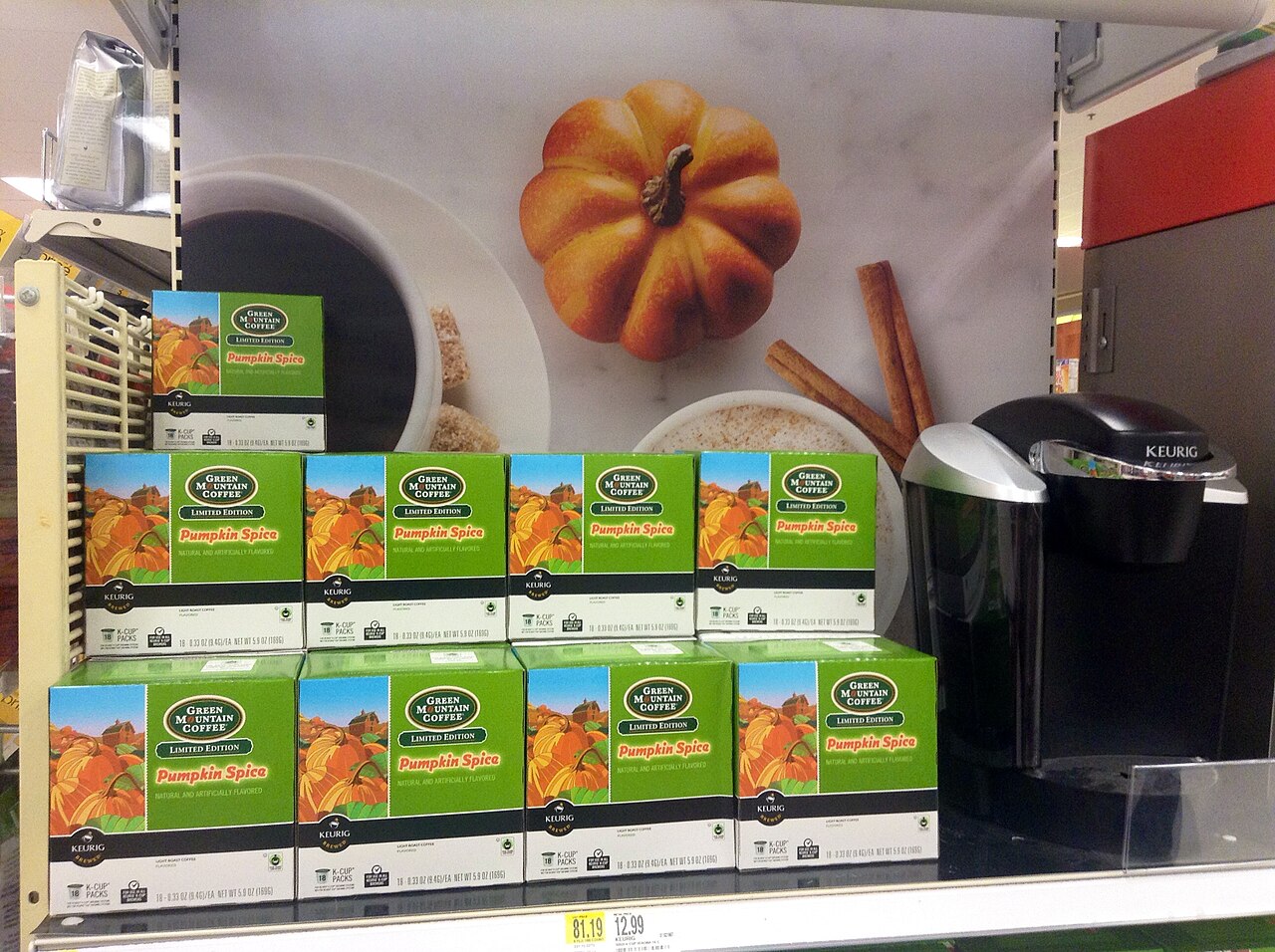 미국 Target 매장의 Green Mountain Coffee K-Cup 진열대